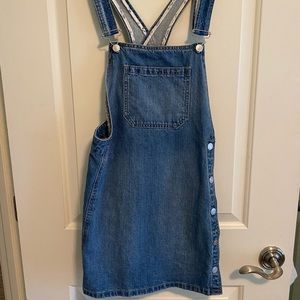 NWOT Free People denim overall dress